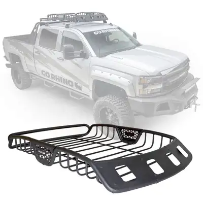 Go Rhino Go Rhino 59047T - SR40 Tubular Steel Roof Rack With 4x Light Mount Openings - 60 Long - Textured Black