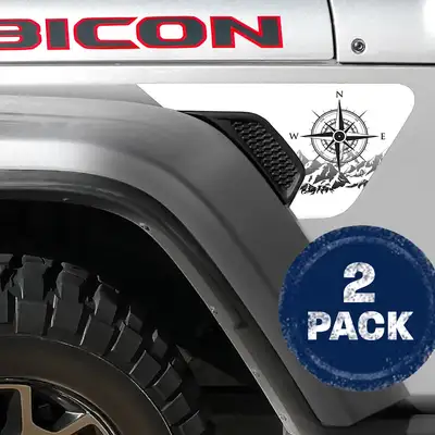 Under The Sun Inserts Head North 2pc Vinyl Fender Decal