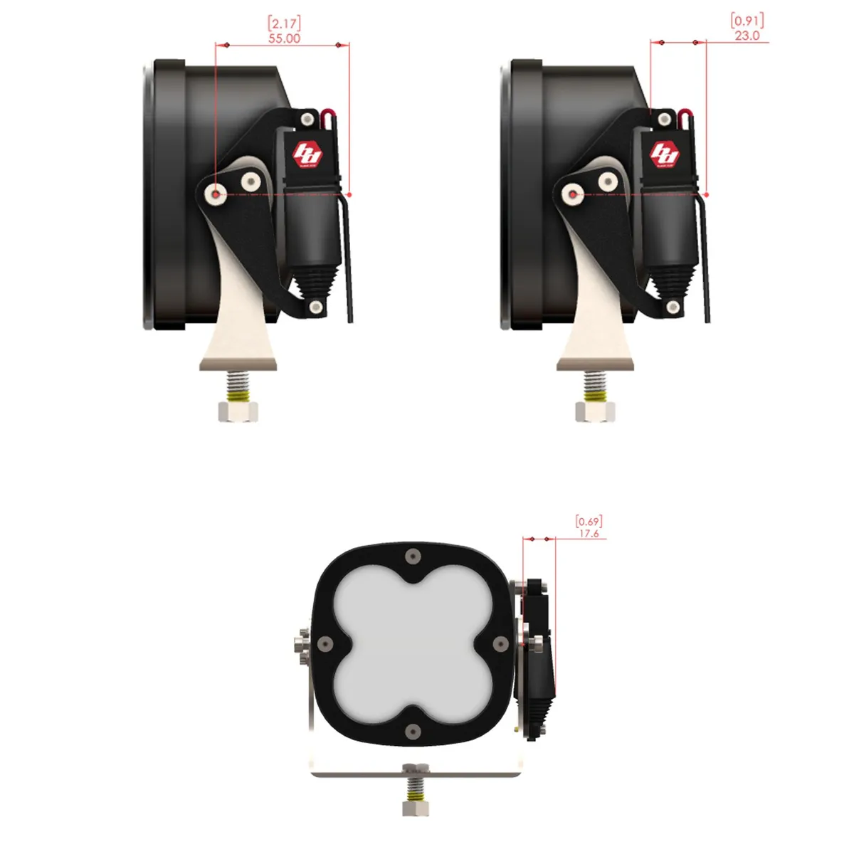 Baja Designs 80-0001 Reflex Light Actuator Kit – LP4/LP6/LP9/XL-M Housing product image