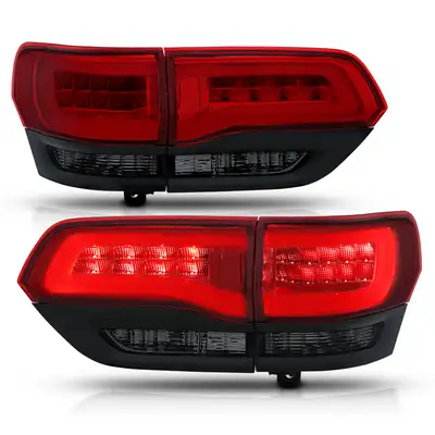 ANZO USA 1416 Grand Cherokee LED Taillights Red/Smoke Driver/Passenger