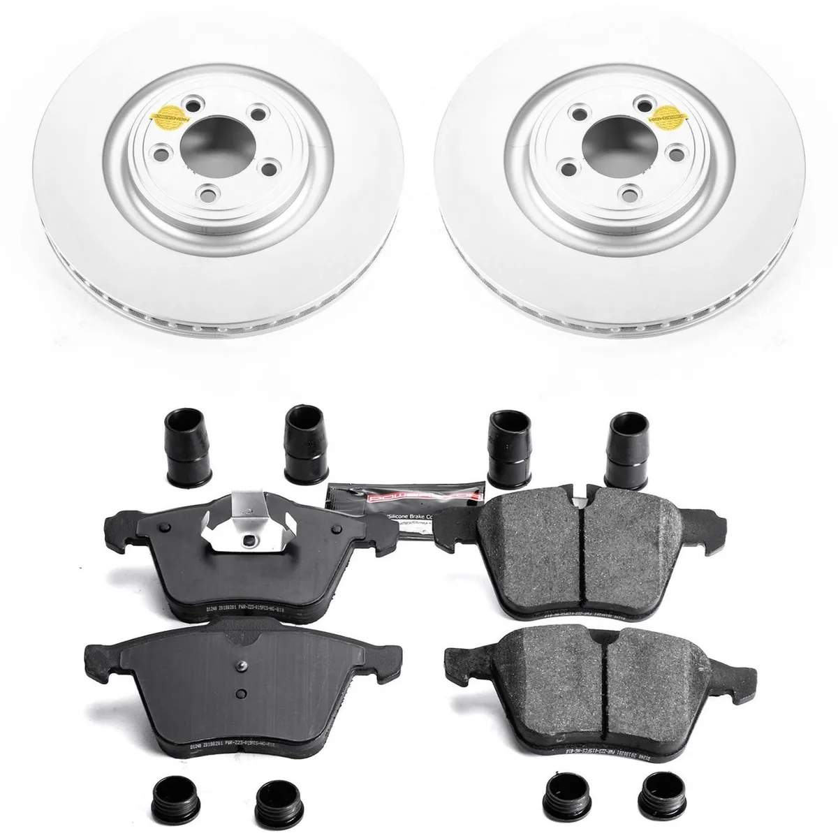 Z23 Sport Geomet Coated Rotor Kit For European Vehicles: Genuine Geomet Fully Coated Rotors; Carbon-Fiber Ceramic Pads W/Hardware product image