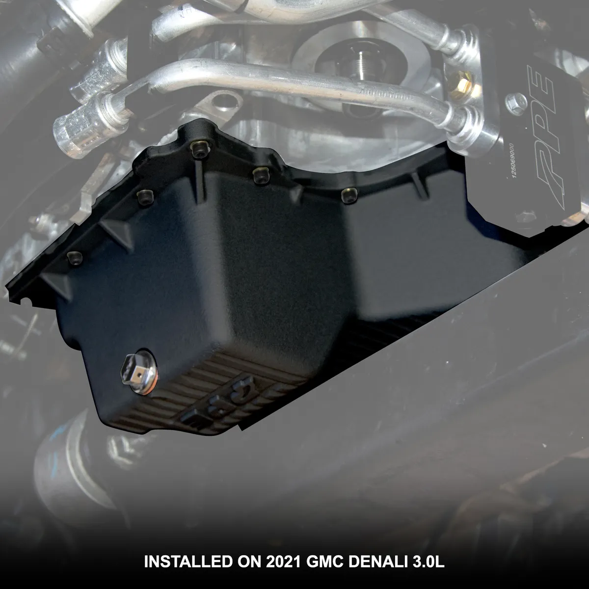 19c Silverado/Sierra 1500/2500/3500 3.0l Deep Engine Oil Pan Black product image