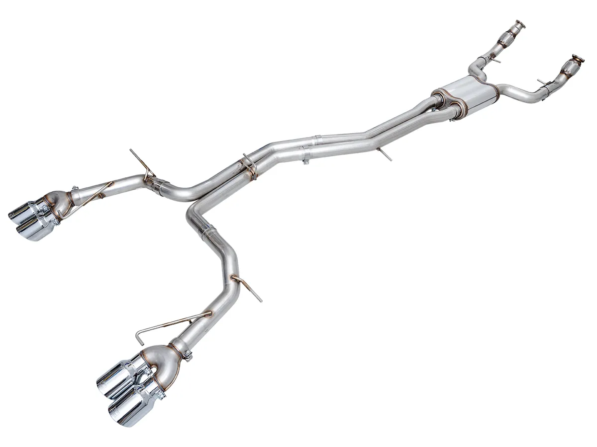 AWE Track Edition Exhaust for Audi C8 S6/S7 - Diamond Black Tips product image