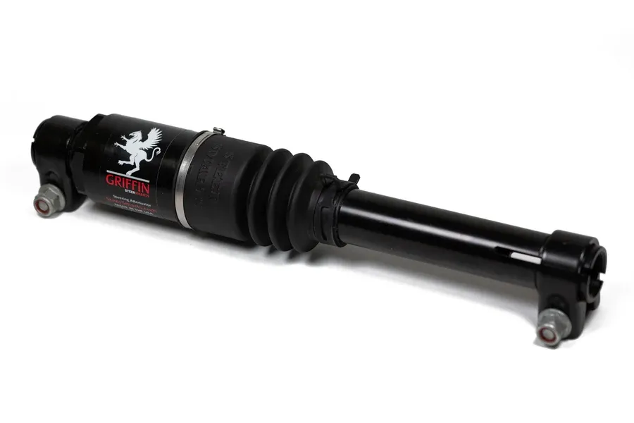 Steer Smarts Jeep Steering Attenuator Upgrade for XD Drag Links Griffin XD For 07-24 Wrangler JK/JL, Gladiator Black Bellow Steer Smarts