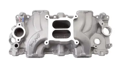 Edelbrock Intake Manifold, Single Quad, Perf. RPM, Chevrolet 348/409 "W" Big Block, Small Port