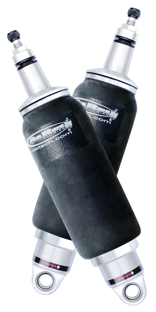 Rear HQ Shockwaves 8000 Series W/ 6.3 Inch Stroke And 2 Inch Stud Pair Of Rebound Adjustable Shock waves 5 Inch Rolling Sleeve W/ 1/4 Inch Fittings And Bearing Spacers 1/2 Inch And 5/8 Inch 13.3 Inch X 18.9 Inch W/ A 16 -16.5 Inch Ride Height Ridetech product image