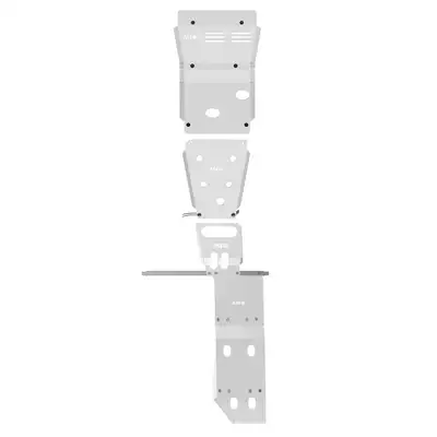 Asfir 4x4 Toyota FJ Cruiser Full Underbody Armor (3 Pcs) | Non-KDSS