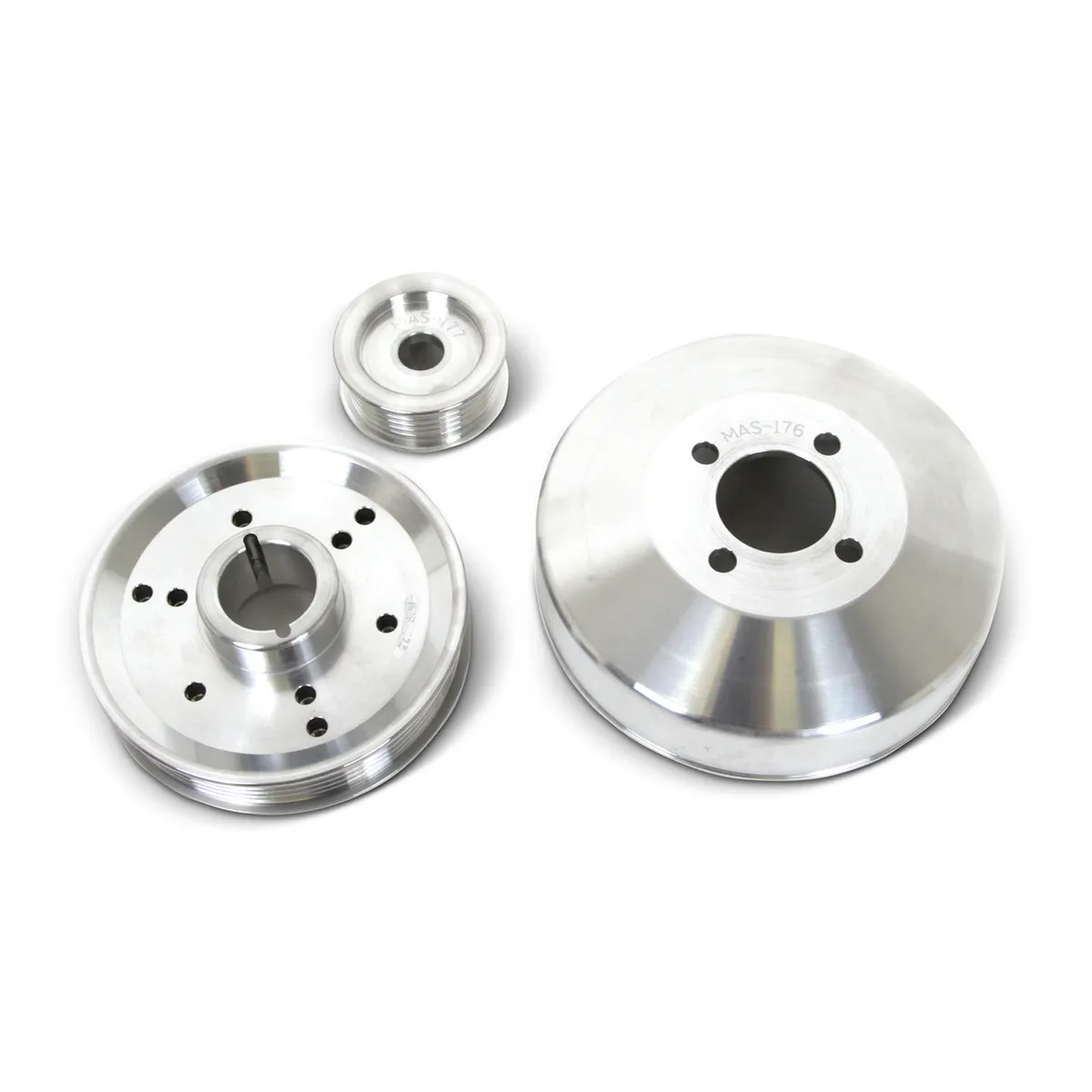 Bbk 1996-2001 Mustang Gt/Cobra 3 pc Under Drive Pulley Kit (Aluminum) product image