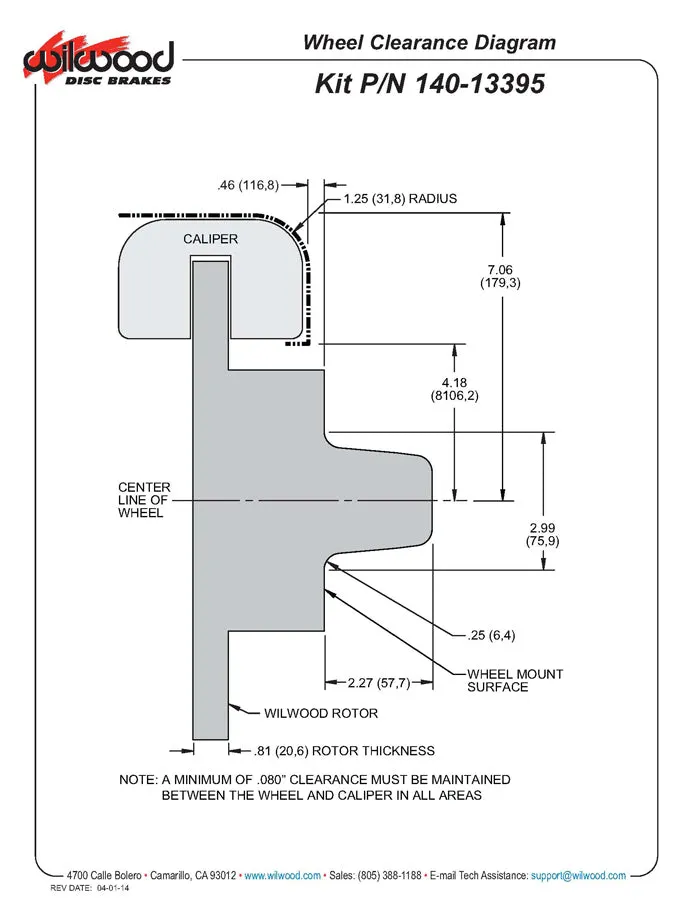 1969 - 1976 American Motors Forged Dynalite Big Brake Front Brake Kit (Hub) - 140-13395 product image