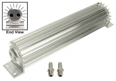 Derale 2 Pass Heat Sink Cooler 12 Long 3/8 Npt Inlets