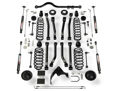 TeraFlex Teraflex 4in Lift Kit w/ 8 Alpine Short Control Arms & 9550 Shocks - JK 4DR