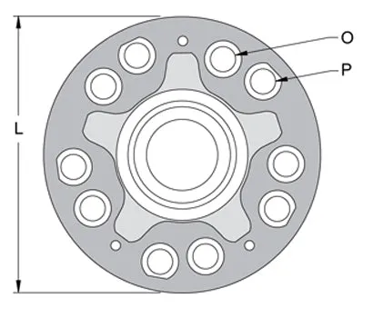 Wilwood HUB ASSEMBLYVENTEDMUSTANG 70-73 product image