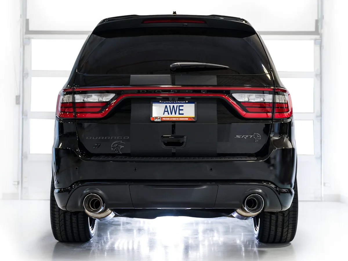 AWE Touring Edition Exhaust for Dodge Durango 6.4 / 6.2 SC - Chrome Silver Tips product image