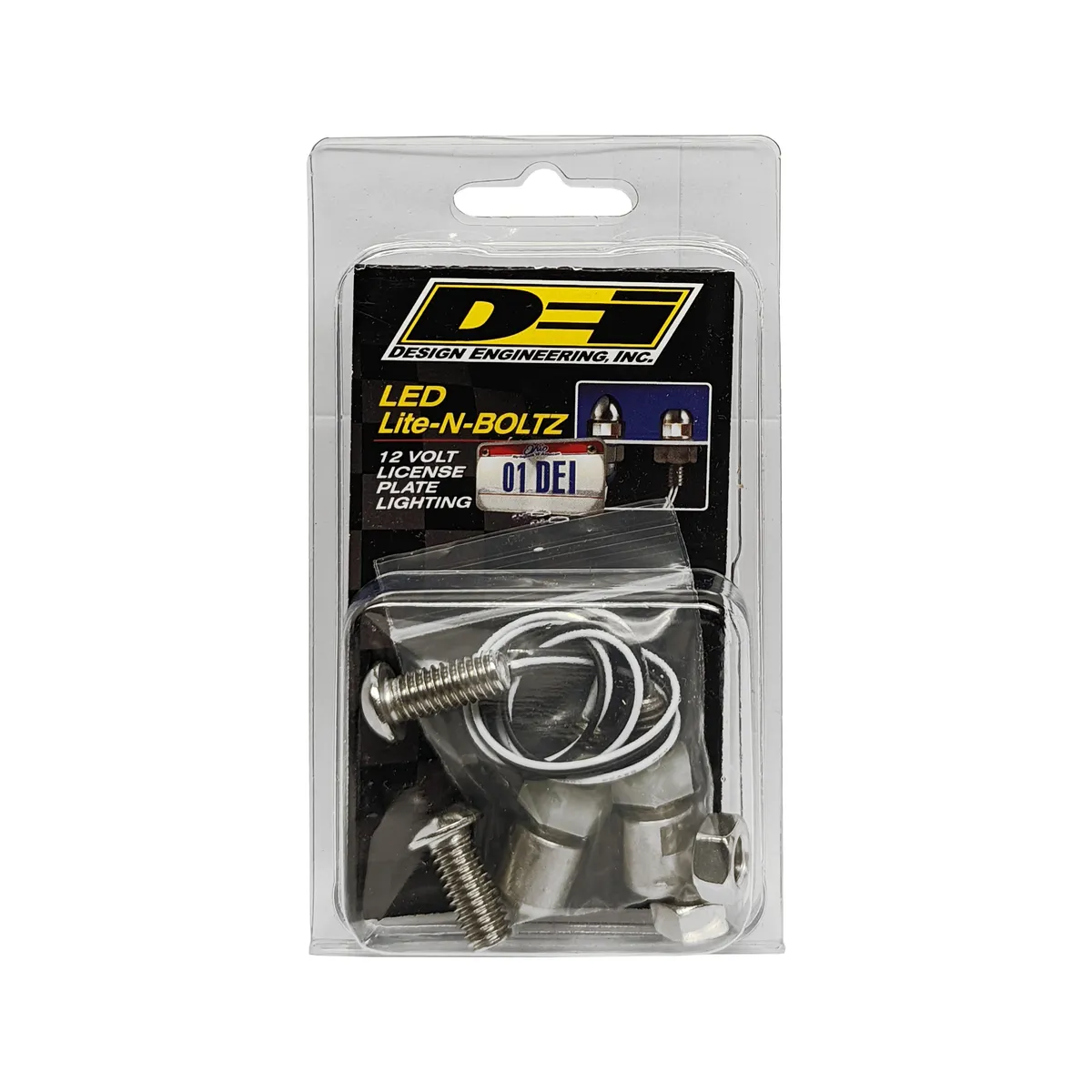 DEI 30309 Lite'N Boltz LED License Plate Lighting Kit Polished 4-Pack 030309 product image