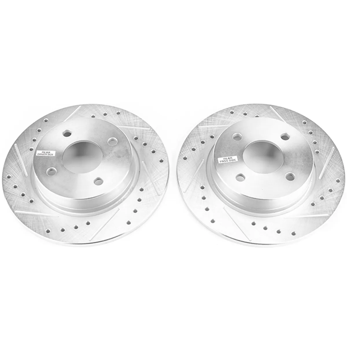 Evolution Drilled/Slotted Zinc Plated Rotors (Pair) product image