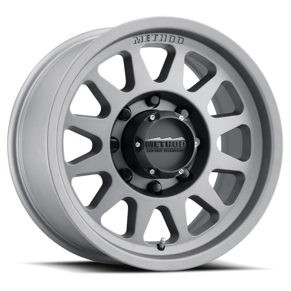 Method Race Wheels Aluminum Wheels 17x9 Bead Grip MR704 Bolt Pattern 8 On 165.1 Offset 18 Lip Size 1.77 Titanium SL Method