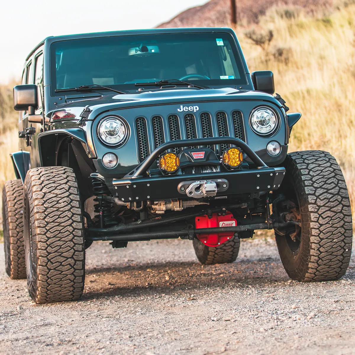 0718 Wrangler Legacy Front Bumper With Hoop Raw product image