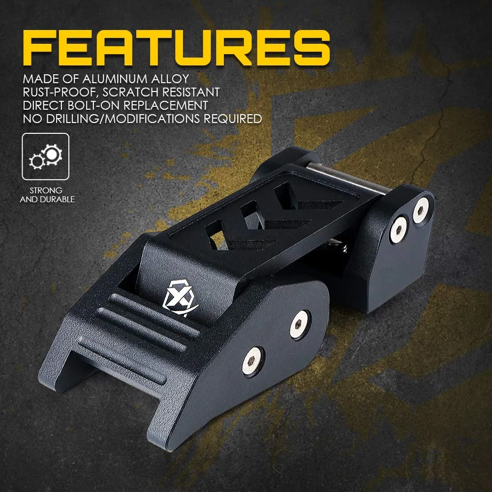 Xprite Black Aluminum Hood Latch Kit for 2007-2018 Jeep Wrangler JK & 2018+ Jeep Wrangler JL product image