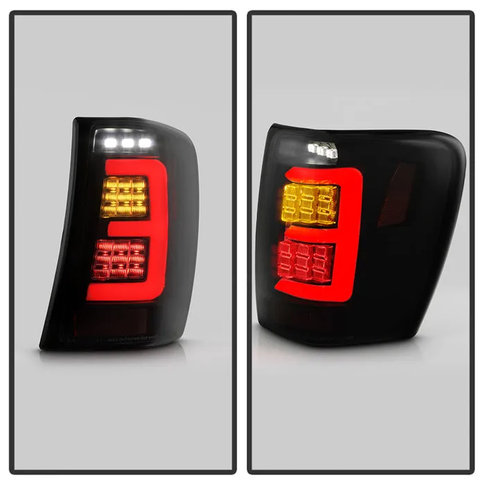 ( Spyder ) Jeep Grand Cherokee 99-04 Light Bar LED Tail Lights Version 3 - Black Smoke product image