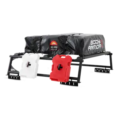 Body Armor Full Size Universal Overland Rack; Light-Textured; Black; Metal;