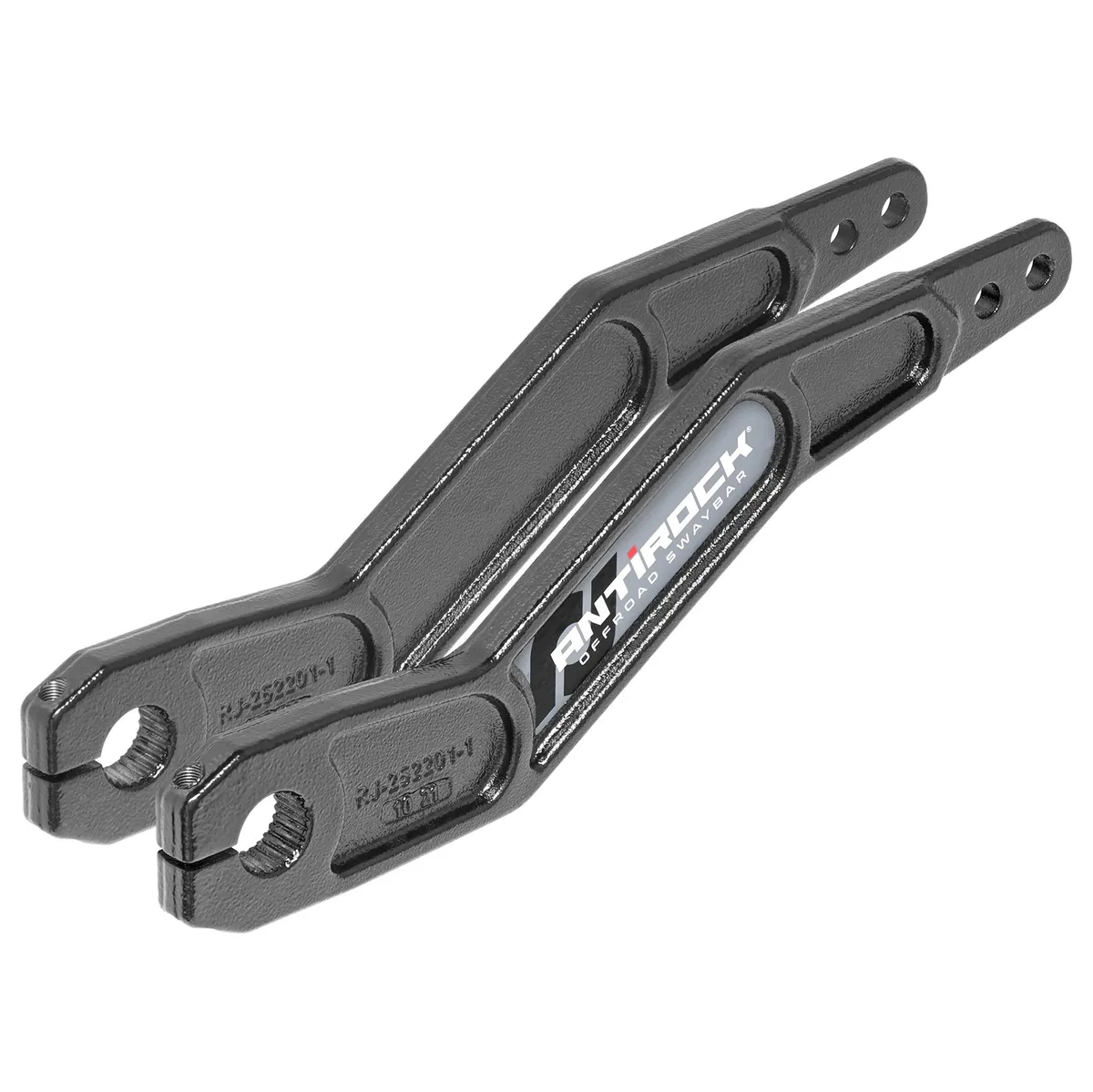 Antirock® Sway Bar Arms; Forged Chromoly Sway Bar Arms; 16.2 in. Long x 28 Spline; Vertically Offset; Incl. Stickers; Pair; product image