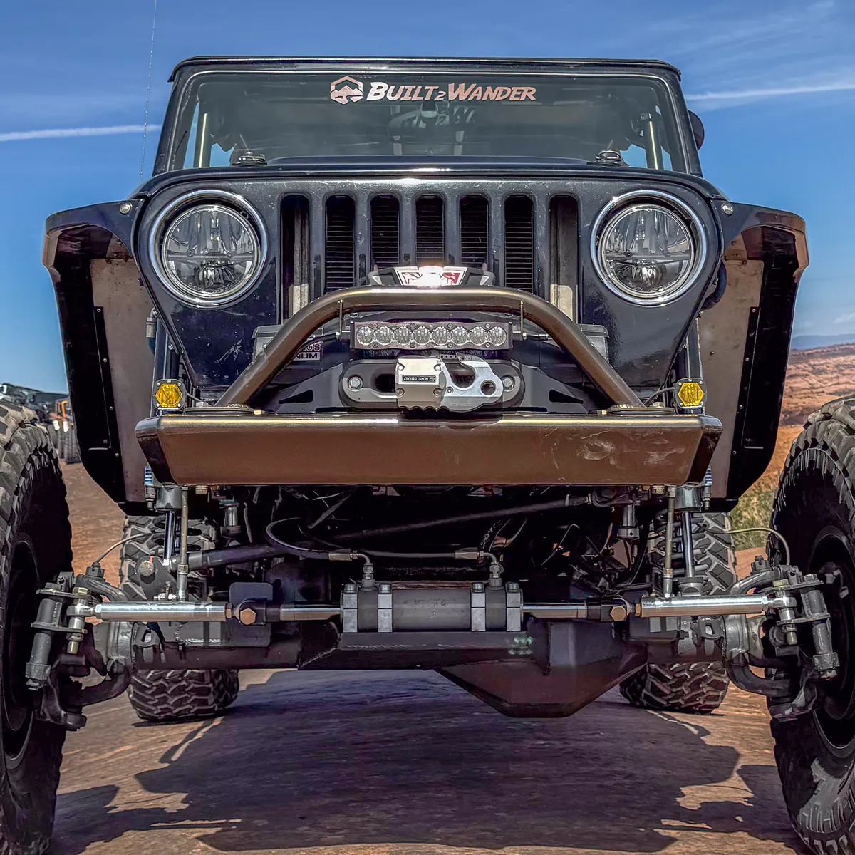 1996-2006 Jeep Wrangler TJ / lj Front Bumper Skin (Legacy 6061 Aluminum) Savvy Offroad product image