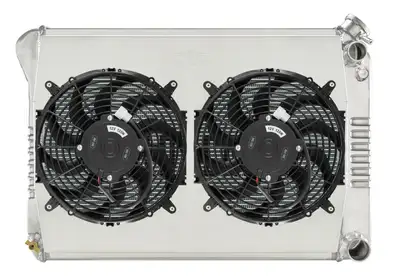 COLD-CASE Radiators 68-79 Nova LS Swap Radiator Kit With Dual 12 Inch Fans Cold Case Radiators