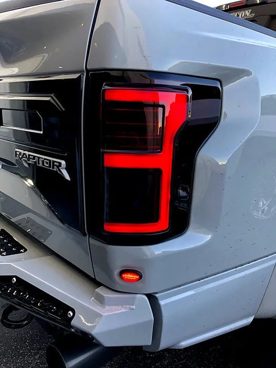 Ford F150 15-17 And Raptor 17-19 Replaces OEM LED Style Tail Lights w Blind Spot Warning System Oled Tail Lights - Cle product image