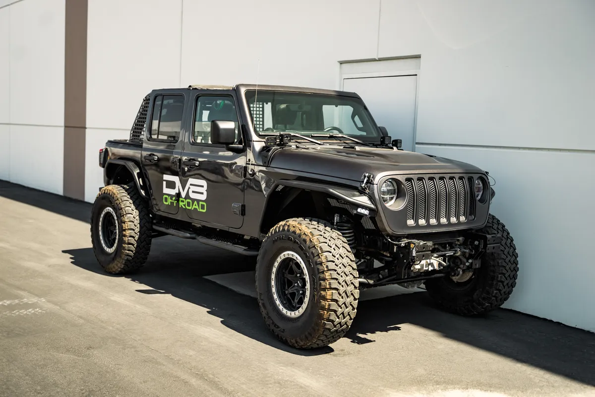 DV8 Offroad SRJL-08 Jeep Wrangler JL OE Plus 4-Door Side Steps product image