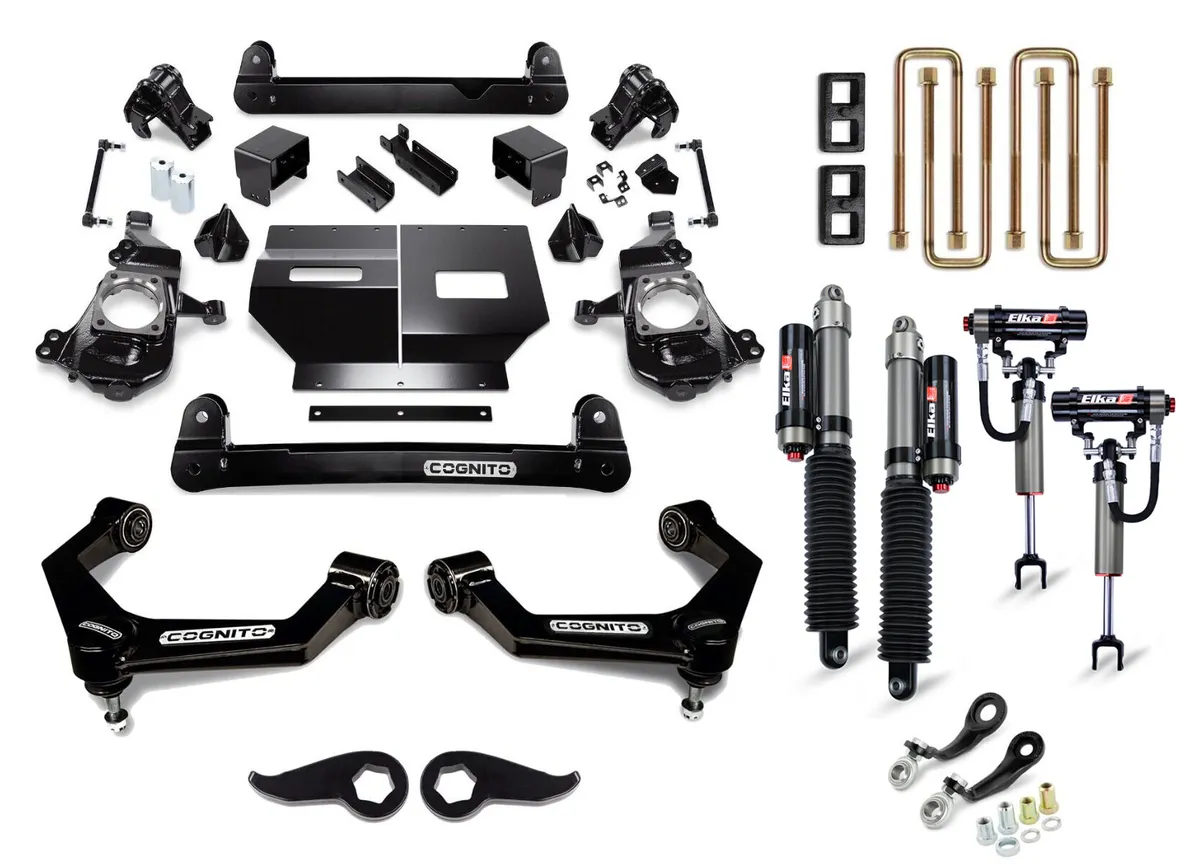 Cognito Motorsports Truck Cognito 5-Inch Elite Lift Kit With Elka 2.5 Reservoir Shocks For 2020-2024 Silverado/Sierra 2500/3500 2WD/4WD - 210-P1292