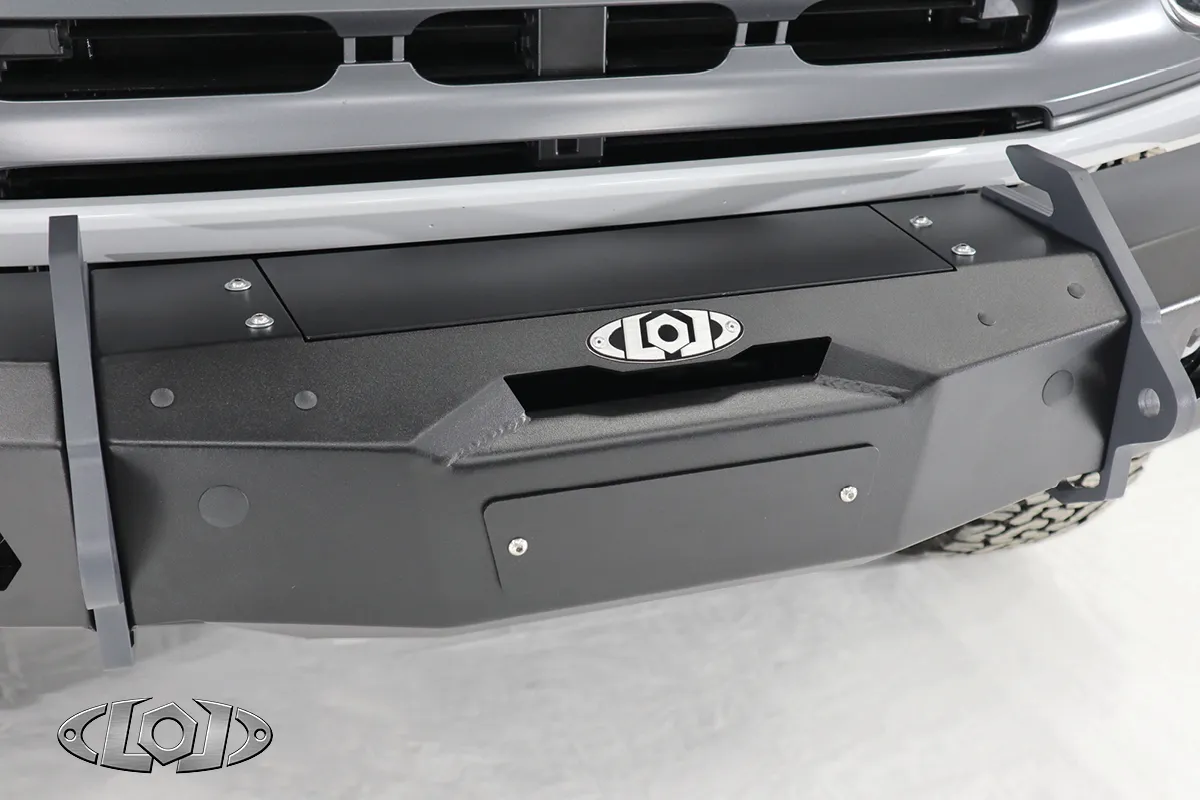 LOD Black Ops Front Bumper Winch Cover Plate - Black - Bronco 2021+ product image