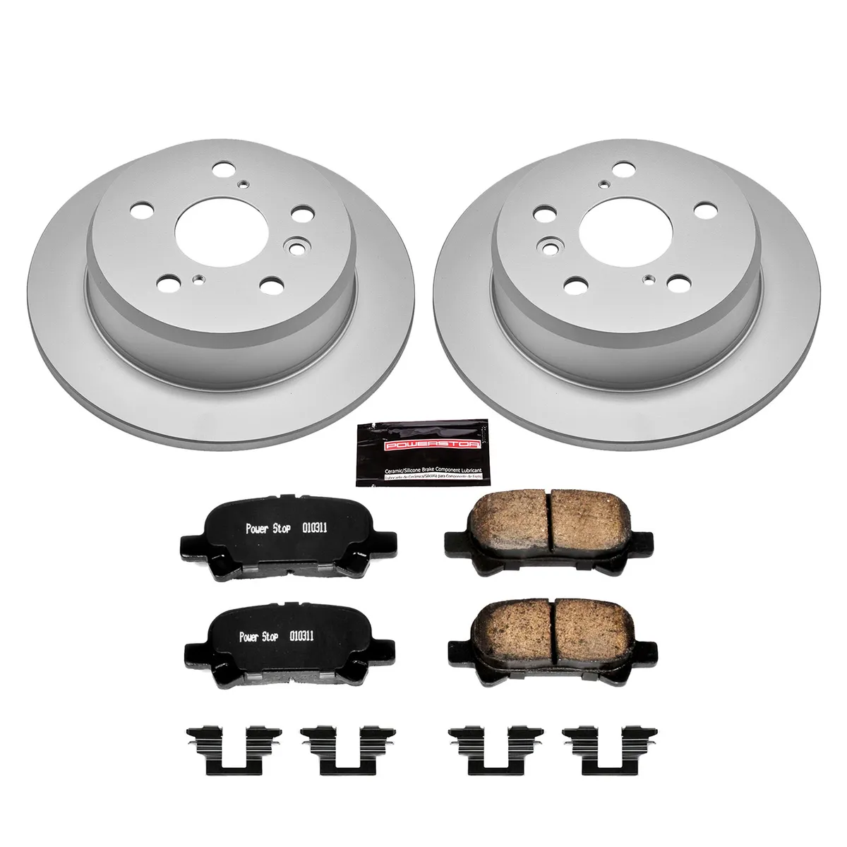 Z17 Geomet Coated Rotor Kit: Genuine Geomet Fully Coated Rotors; Ceramic Pads W/Hardware product image