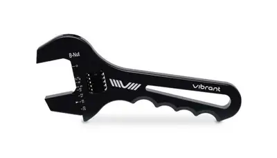 Vibrant Performance AN Wrench; -3AN To -16AN Wrench Size; Adjustable; Straight Jaws;
