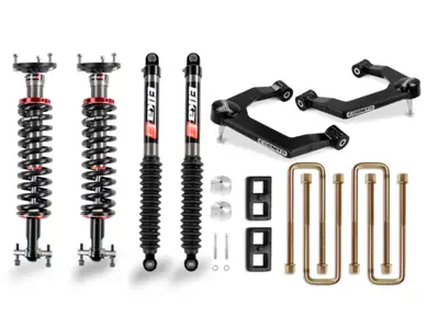 Cognito Motorsports Truck Cognito 3-Inch Performance Ball Joint Leveling Lift Kit With Elka 2.0 IFP Shocks for 19-21 SilveradoSierra 1500 2WD4WD