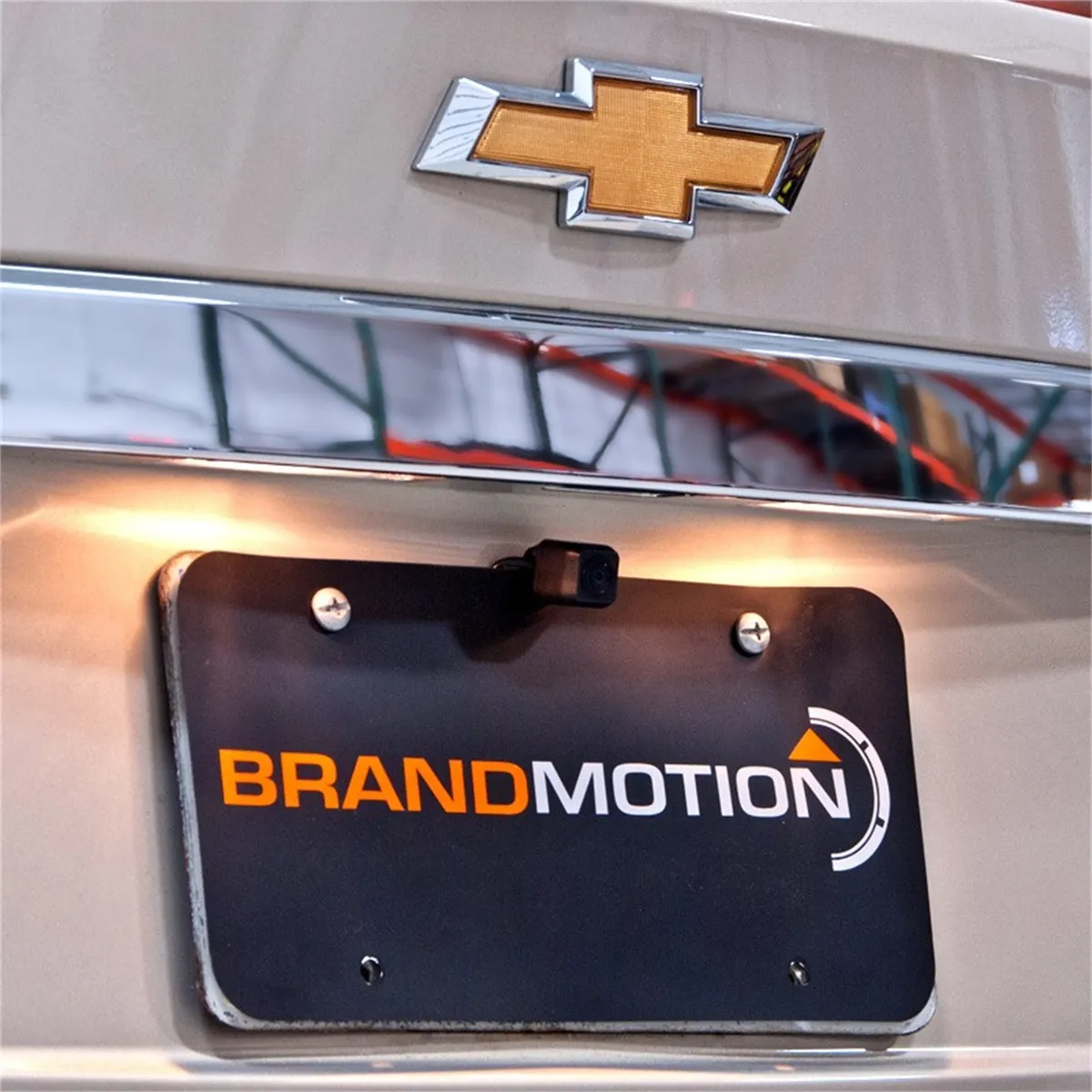 Universal Dual Mount CMOS Camera; Metal License Plate and Camera Mount; 22ft. Chassis Harness To RCA Included; Parking Gridlines and Image Mirroring Available; product image