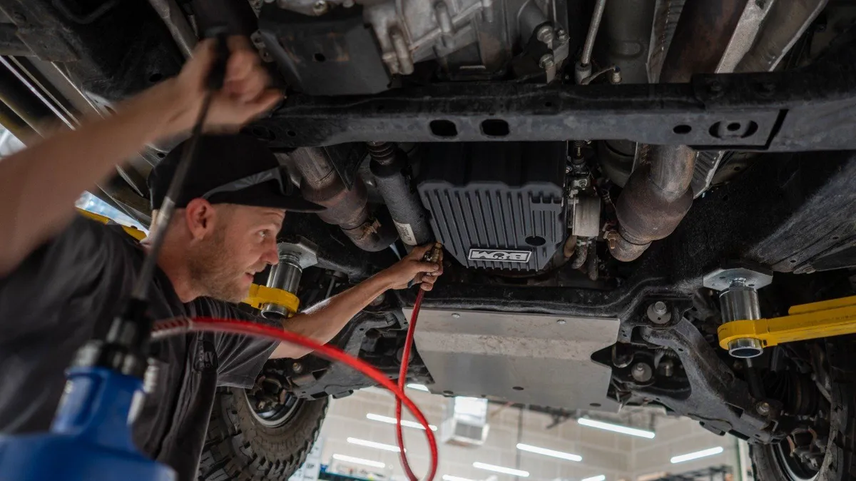 Cast Aluminum for Toyota AB60 - BLACK Fits 2009 to 2017 Toyota Tundra and Sequoia V8 models with a AB60 automatic transmission. product image