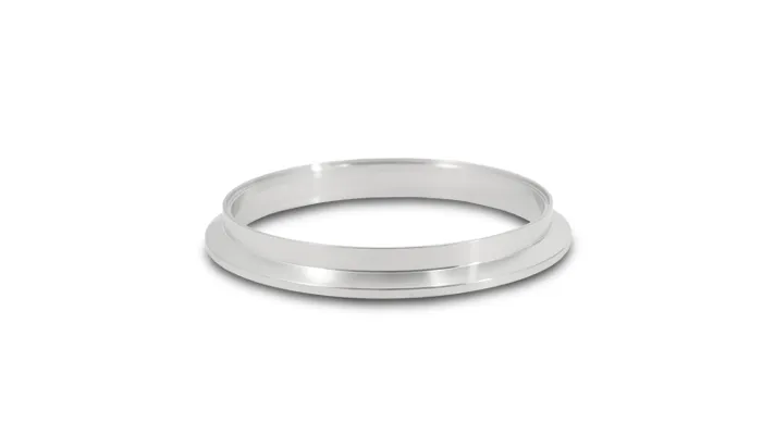 Vibrant Performance Turbo Outlet Flange; 120.8mm Crmd; 3mm Crmdh; 3.191mm Apex w; 17mm Thickness; 131mm Flange Od; 2mm Tube Recess Depth; For Garrett Gtx5533r t6 Turbo; 304 Stainless Steel; V-Band;