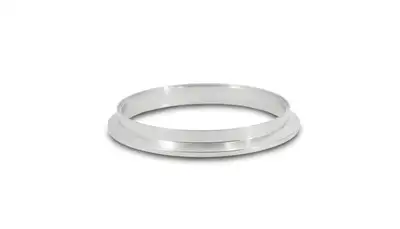Vibrant Performance Turbo Outlet Flange; 120.8mm Crmd; 3mm Crmdh; 3.191mm Apex w; 17mm Thickness; 131mm Flange Od; 2mm Tube Recess Depth; For Garrett Gtx5533r t6 Turbo; 304 Stainless Steel; V-Band;