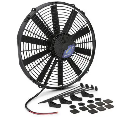 Proform Brushless Ultraperformance 14in Electric Fan 2100 Cfm Straight Blade 12v Puller Only