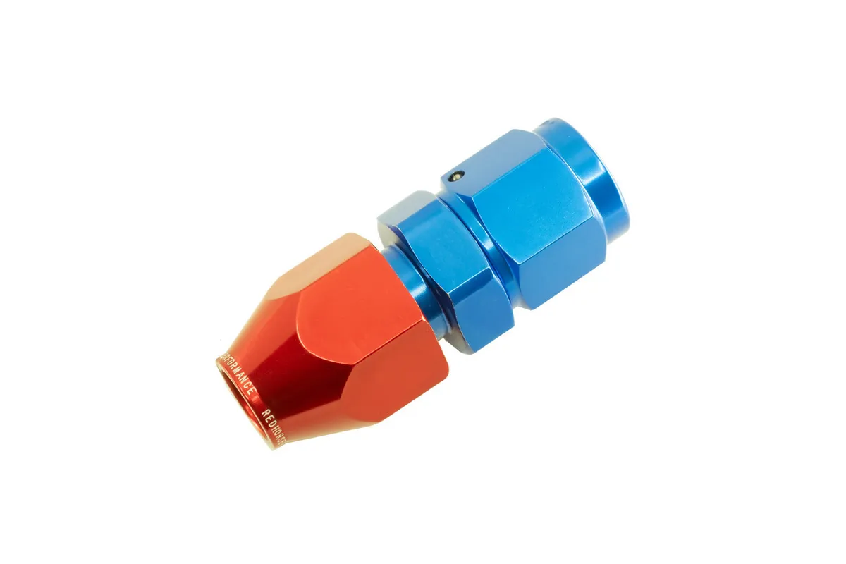 Redhorse Performance 08 to 1/2 Hard Line Female Aluminum Hose End Red&blue