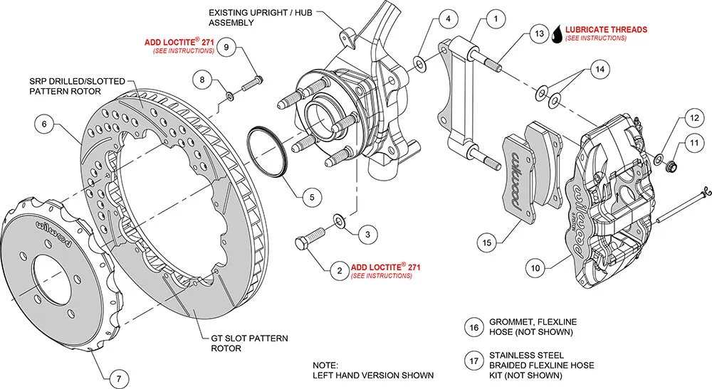 2008 - 2009 Pontiac AERO6 Big Brake Front Brake Kit - 140-12929 product image