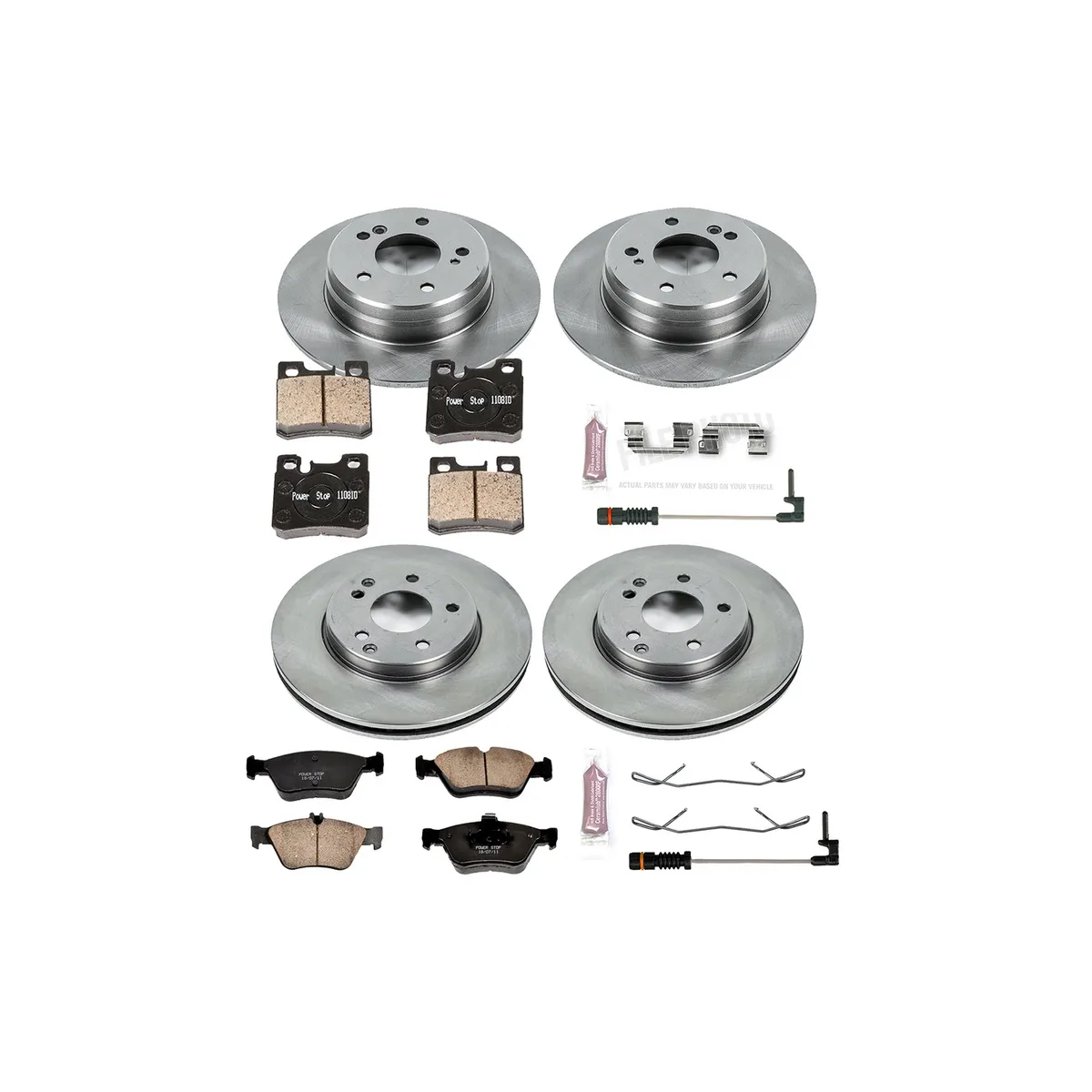 Z17 Direct Replacement Kit: Rotors; Ceramic Pads W/Hardware; Pad Sensors product image