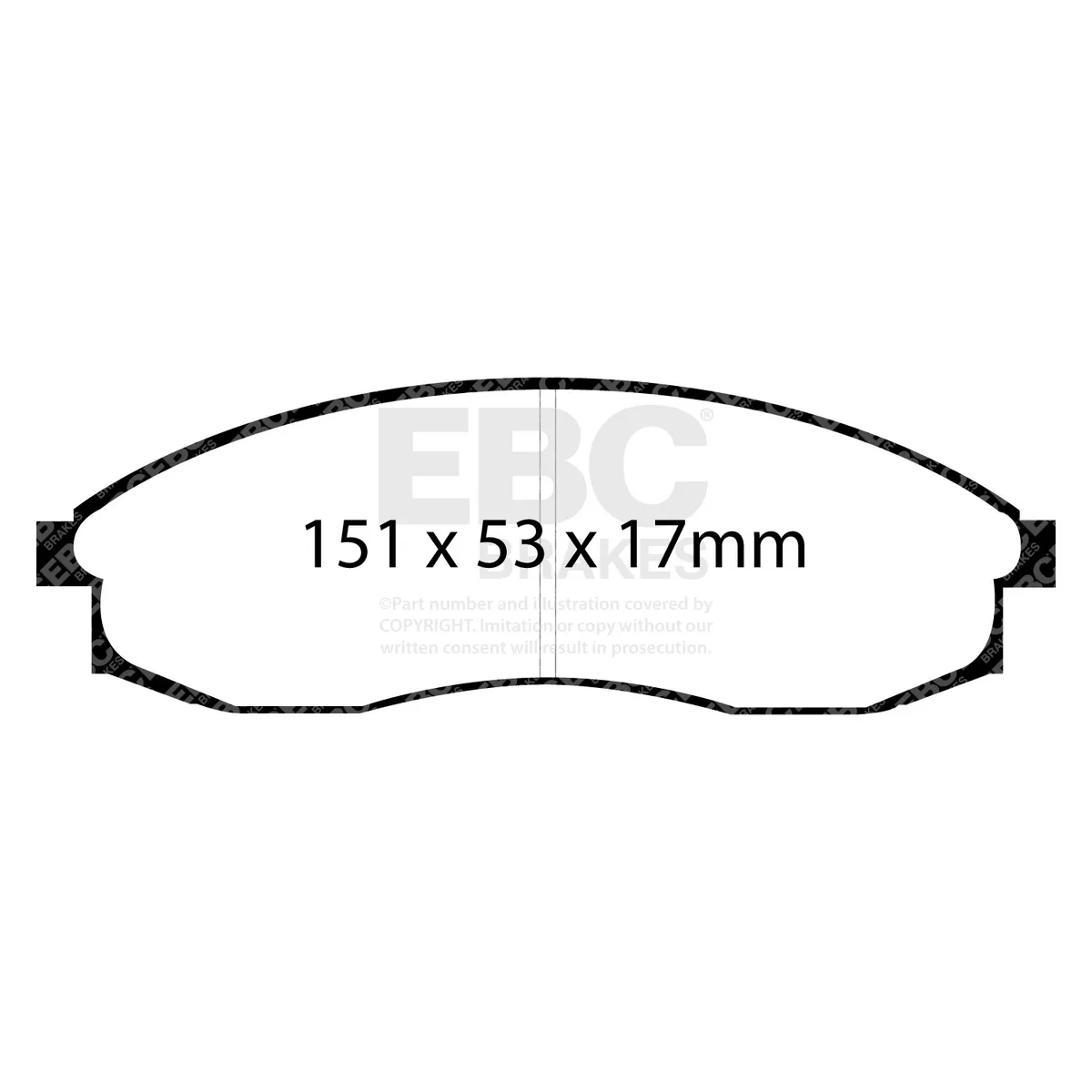 EBC Brakes DP31082C Redstuff Ceramic Low Dust Brake Pads product image