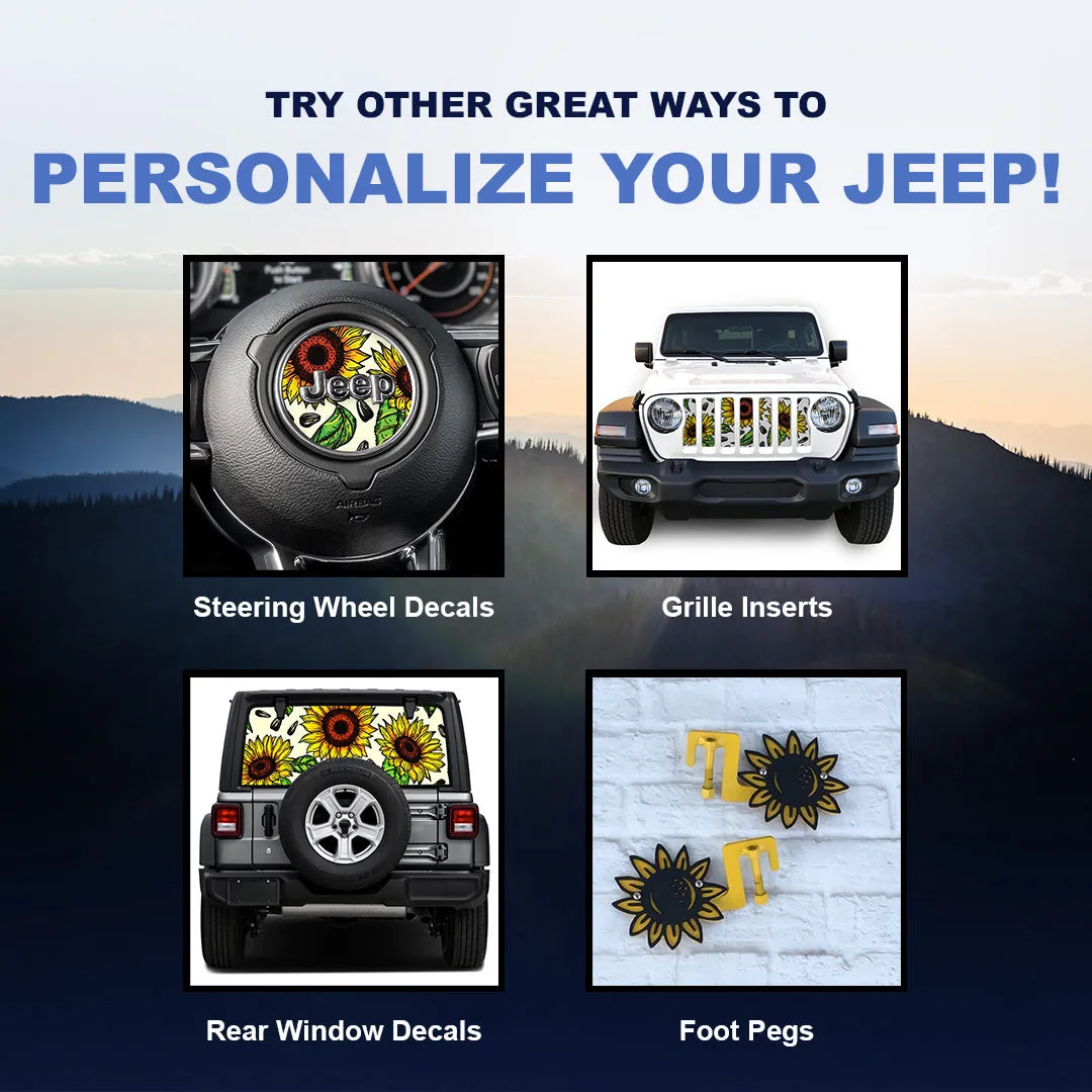 Sunflowers Steering Wheel Decal product image