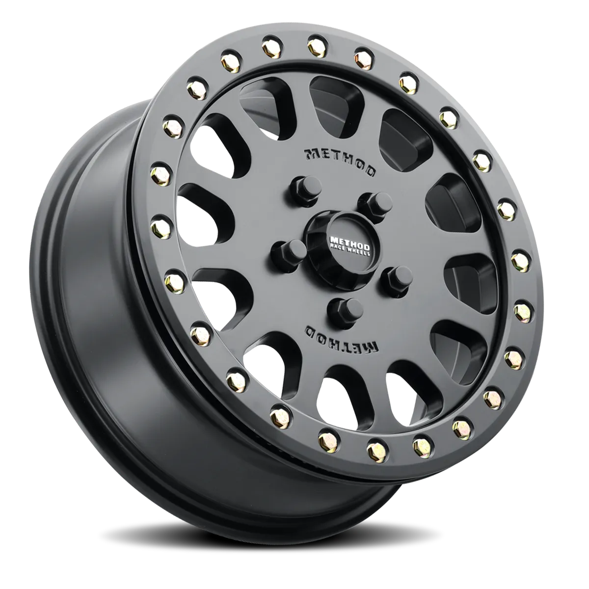 Method Race Wheels Aluminum Wheels 15x6 MR401 Beadlock UTV Bolt Pattern 5 On 114.3 Offset 49 Lip Size 0 Matte Black MB Method