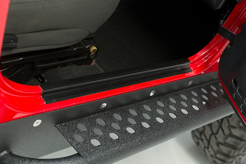 Jeep TJ Entry Guards Pair 97-06 Wrangler TJ Powdercoat Black Kentrol product image