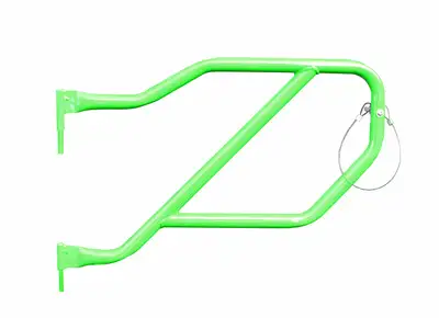 Steinjager Doors 2019 to Present Trail, Tubular Style Rear Doors Neon Green