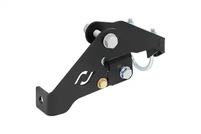 Rock Jock Currectlync Wrangler JK High Steer Front Trac Bar Relocation And Steering Stabilizer Shock Mount Axle Bracket For Use With Jeep JL/JT Trac Bar RockJock 4x4