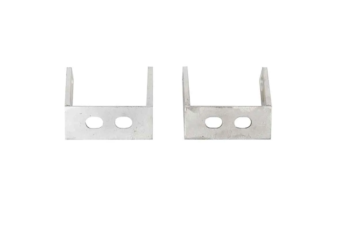 Kentrol Jeep CJ Rear Bumper Brackets Pair 45-86 CJ Polished Silver Kentrol
