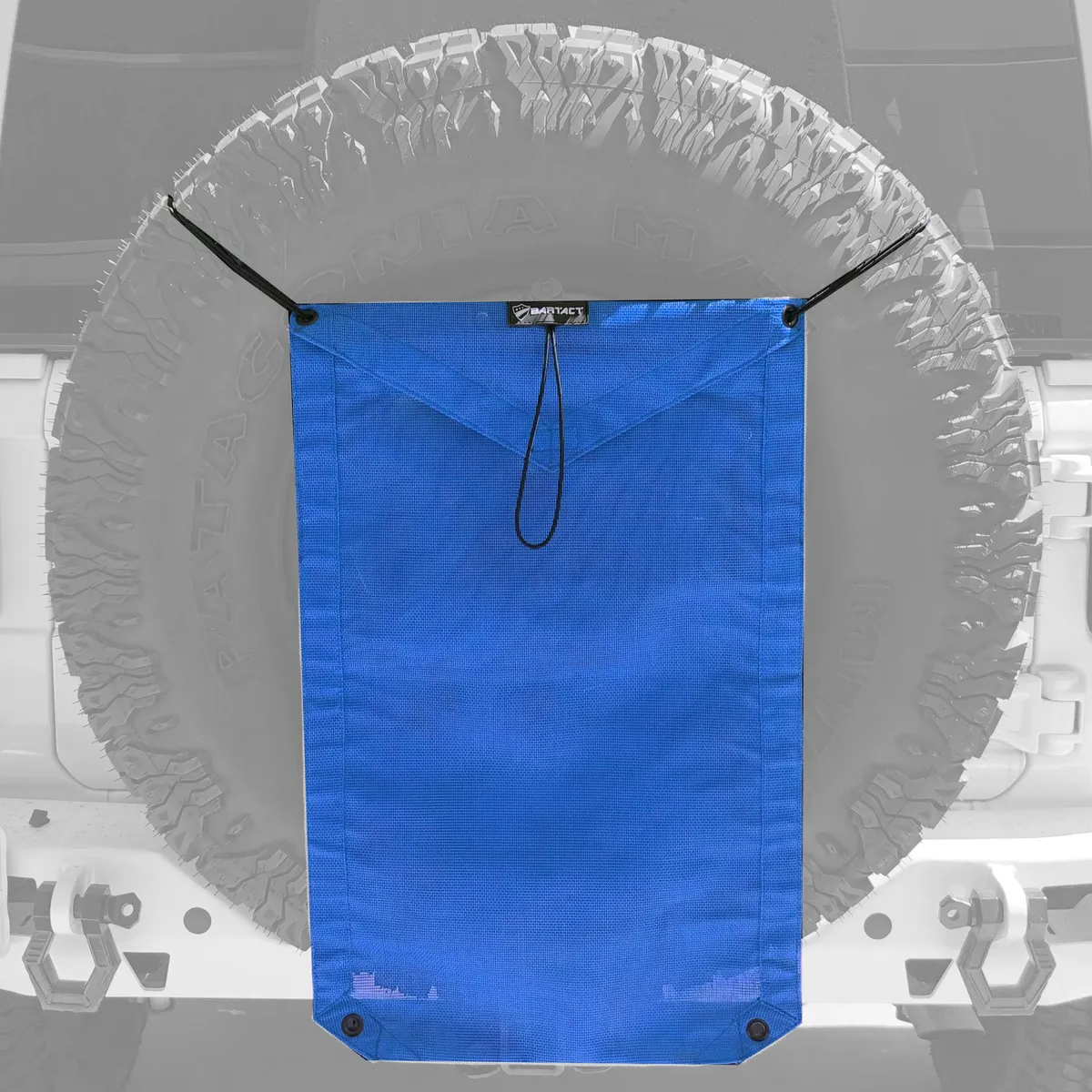 Spare Tire Trash Bag & Pet Divider Pat Pend for Jeep Wrangler, Gladiator, Ford Bronco, etc Bartact - WHITE product image